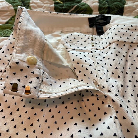 J. Crew Campbell Cropped Pants Black and White 00 - Picture 2 of 6